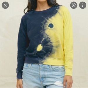 Back beat co. crew Hemp Yin Yang Tie Dye Crewneck XS